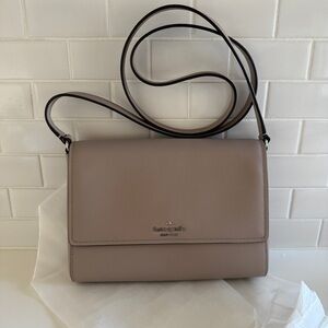 New Kate Spade Taupe Crossbody Bag